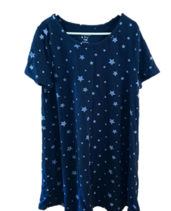 Star Navy T shirt Dress